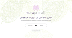 Desktop Screenshot of manaprimalis.com